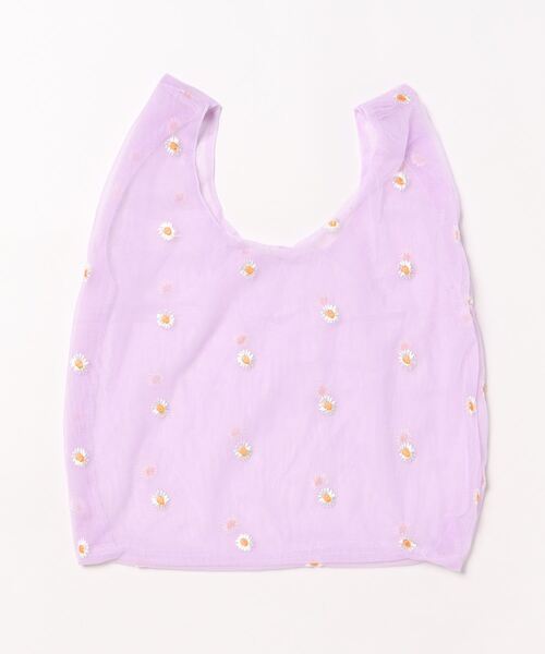 Mignonjour(ミニョンジュール)の「Mignonjour/デイジー柄シアートートバッグ M2476(トートバッグ・レディース・ホワイト/パープル/ベージュ/グリーン/ピンク/ベビーピンク/ブラック/ブルー・FREE)」の15枚目の写真