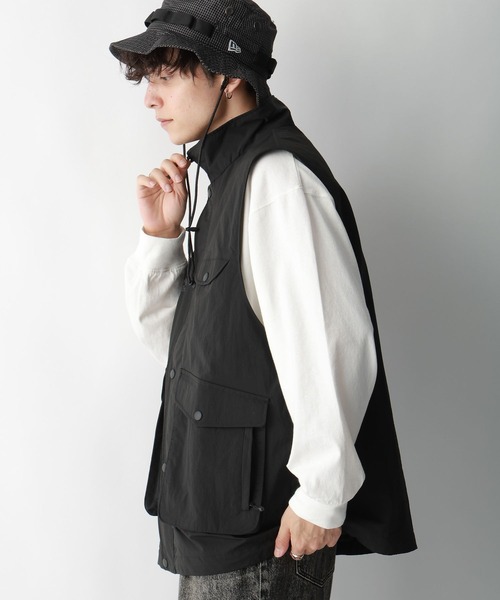 Ever Trek（エバートレック）の「【Ever Trek】2WAY/マルチポケットナイロンジャケット（ブルゾン・メンズ・ブラック/グレー/グリーン・SMALL/MEDIUM/LARGE）」の11枚目の写真