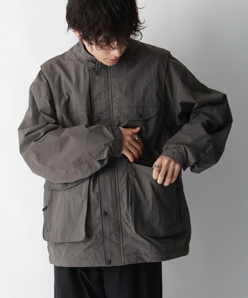 セール】【Ever Trek】2WAY/マルチポケットナイロンジャケット