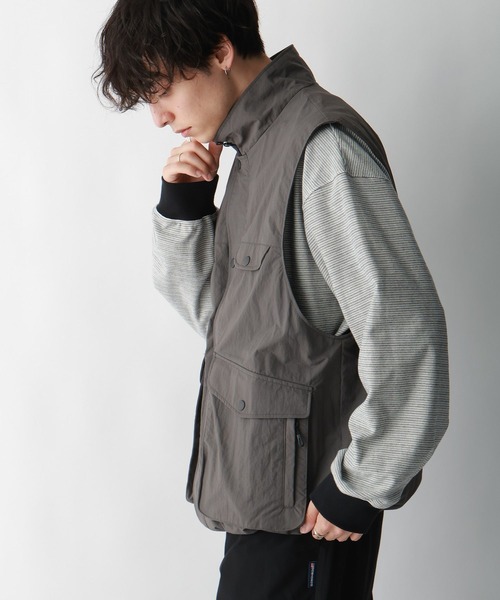Ever Trek（エバートレック）の「【Ever Trek】2WAY/マルチポケットナイロンジャケット（ブルゾン・メンズ・ブラック/グレー/グリーン・SMALL/MEDIUM/LARGE）」の18枚目の写真