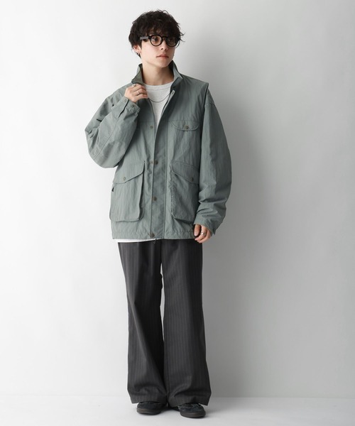 Ever Trek（エバートレック）の「【Ever Trek】2WAY/マルチポケットナイロンジャケット（ブルゾン・メンズ・ブラック/グレー/グリーン・SMALL/MEDIUM/LARGE）」の19枚目の写真
