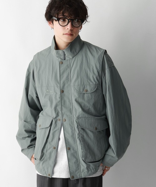 Ever Trek（エバートレック）の「【Ever Trek】2WAY/マルチポケットナイロンジャケット（ブルゾン・メンズ・ブラック/グレー/グリーン・SMALL/MEDIUM/LARGE）」の21枚目の写真