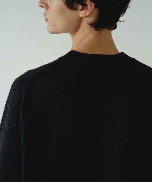 完売商品/STERNBERG/スーパーエクストラファインメリノクルーリブニット STERNBERG スーパーエクストラファインメリノクルーリブニット / M