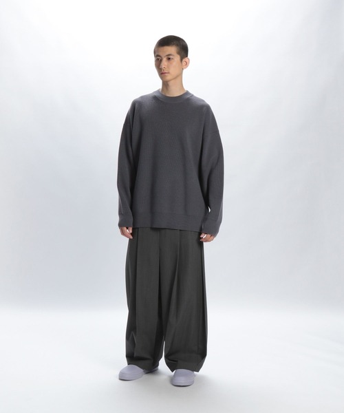 STERNBERG(スタンバーグ)の「スーパーエクストラファインメリノクルーリブニット(ニット/セーター・メンズ・ブラック/チャコールグレー・MEDIUM/LARGE)」の20枚目の写真