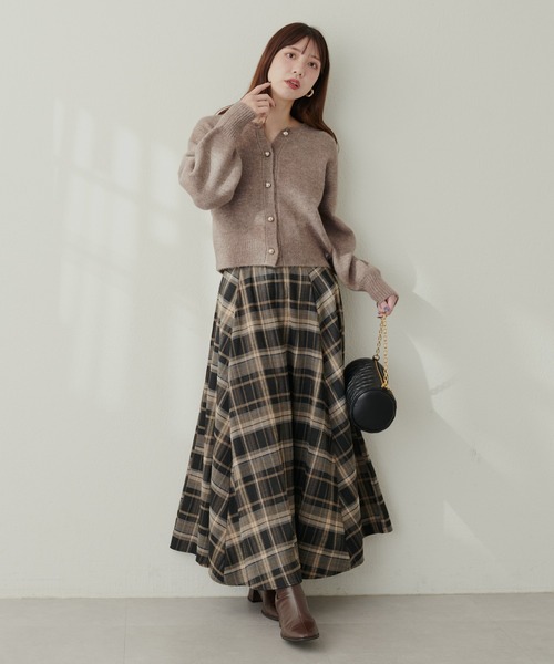 セール】【ZOZO限定】ころりん釦クルーネックカーデ（カーディガン