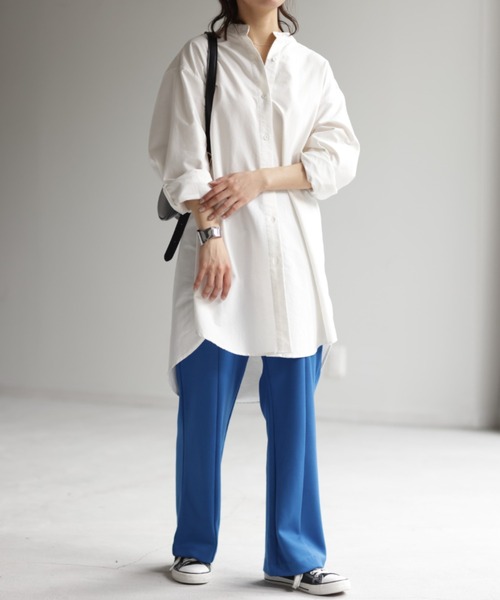 HUG.U（ハグユー）の「推し色見つかる 超楽カラーパンツ（スラックス・レディース・ベージュ/イエロー/レッド/グリーン/ブラック/グレー/ブルー/フューシャピンク・レギュラー丈/トール丈）」の20枚目の写真