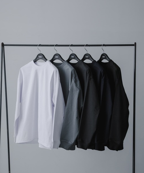 DAIWA PIER39（ダイワピア39）の「DAIWA PIER39　TECH CREW NECK TEE L/S（Tシャツ/カットソー・メンズ・ブラック/チャコールグレー/ホワイト/ライトグレー/ネイビー・SMALL/MEDIUM/LARGE/X-LARGE）」の15枚目の写真