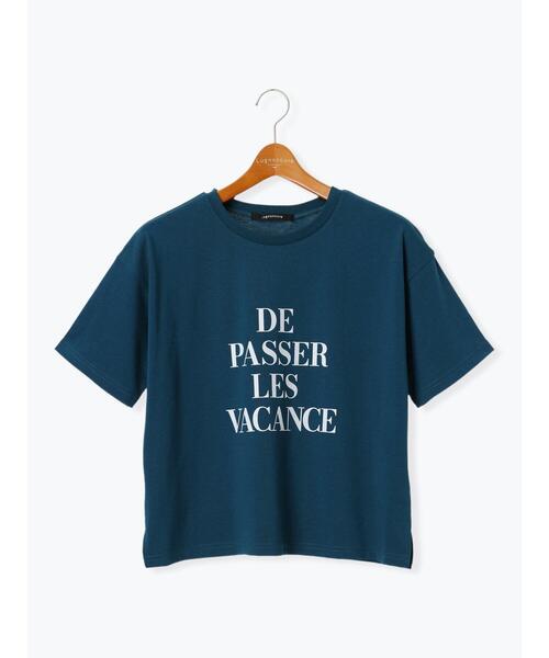 Lugnoncure(ルノンキュール)の「【接触冷感】ロゴプリントTシャツ(Tシャツ/カットソー・レディース・オフホワイト/ネイビー/ダークブラウン・F)」の21枚目の写真