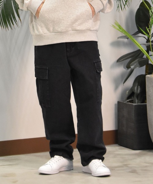 DC(ディーシー)の「DC/ディーシー ワイド カーゴパンツ ルーズシルエット DPT244064(カーゴパンツ・メンズ・カーキ/ダークインディゴブルー/ライトインディゴブルー・M/L/XL)」の8枚目の写真