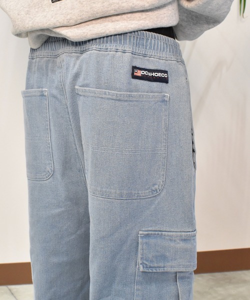 DC(ディーシー)の「DC/ディーシー ワイド カーゴパンツ ルーズシルエット DPT244064(カーゴパンツ・メンズ・カーキ/ダークインディゴブルー/ライトインディゴブルー・M/L/XL)」の22枚目の写真