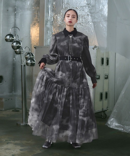 HARE（ハレ）の「チュールレイヤーデザインワンピース(HARE