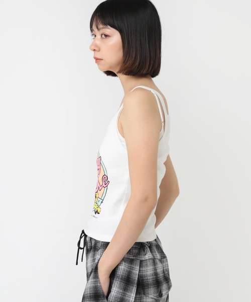 RNA(アールエヌエー)の「M2313 ベアープリント2WAYキャミ(キャミソール・レディース・ブラック/ホワイト・MEDIUM)」の6枚目の写真