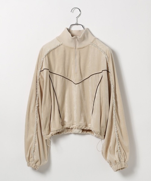 セール】ハーフZIPベロアトラックジャケット（ジャージ）｜PAGEBOY