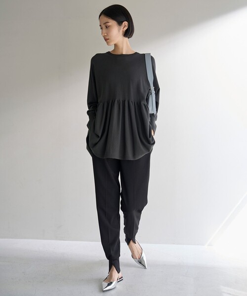 【セール】【洗える】マイビューティニット ペプラム（ニット/セーター）｜UNFILO（アンフィーロ）