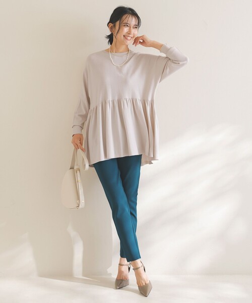 【セール】【洗える】マイビューティニット ペプラム（ニット/セーター）｜UNFILO（アンフィーロ）