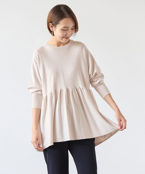 【セール】【洗える】マイビューティニット ペプラム（ニット/セーター）｜UNFILO（アンフィーロ）