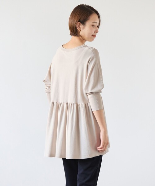 【セール】【洗える】マイビューティニット ペプラム（ニット/セーター）｜UNFILO（アンフィーロ）