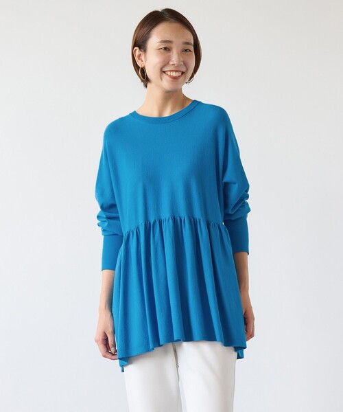 【セール】【洗える】マイビューティニット ペプラム（ニット/セーター）｜UNFILO（アンフィーロ）