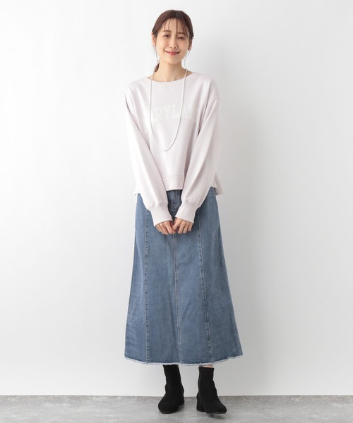 セール】GOODデニムナロースカート/118369（デニムスカート）｜GLOBAL