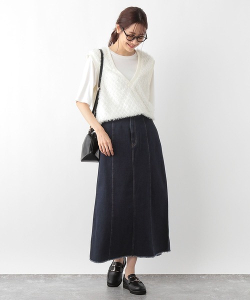 セール】GOODデニムナロースカート/118369（デニムスカート）｜GLOBAL