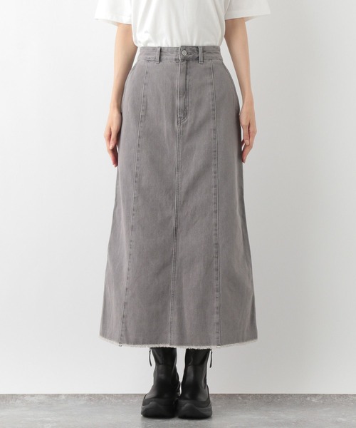 GLOBAL WORK（グローバルワーク）の「GOODデニムナロースカート/118369（デニムスカート・レディース・ブルー/グレー/ネイビー・MEDIUM/LARGE）」の7枚目の写真