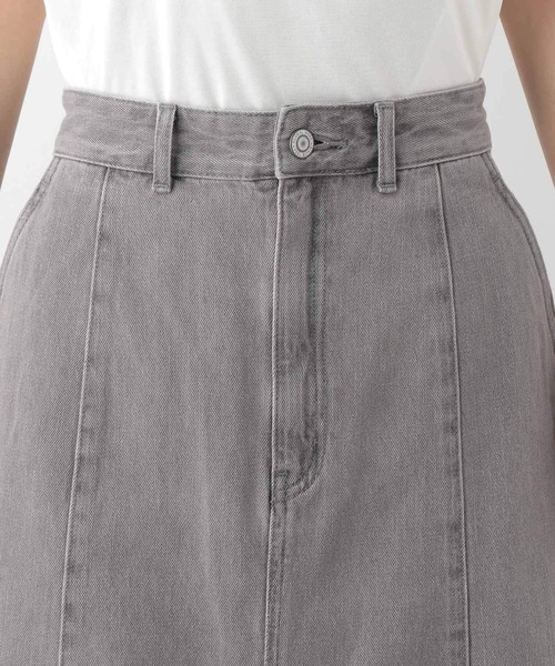 GLOBAL WORK（グローバルワーク）の「GOODデニムナロースカート/118369（デニムスカート・レディース・ブルー/グレー/ネイビー・MEDIUM/LARGE）」の4枚目の写真