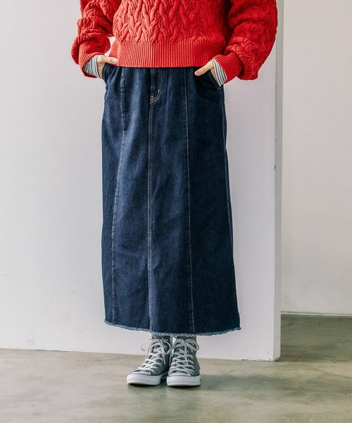 にゃぐさん確認用 セール】GOODデニムナロースカート/118369（デニムスカート）｜GLOBAL