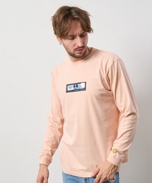 STUD MUFFIN（スタッドマフィン）の「STUD MUFFIN/スタッドマフィン/JESUSシークイン グラフィティ＆ ハンドクラフトスマイルパッチLS Tシャツ（Tシャツ/カットソー）」