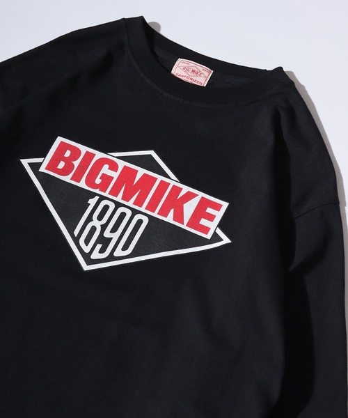 BIG MIKE（ビッグマイク）の「BIG MIKE プリント ロングスリーブTEE（Tシャツ/カットソー・メンズ・ホワイト系その他3/ブラック系その他5/ホワイト系その他5/ブラック系その他2/ホワイト系その他2/ブラック系その他/ホワイト系その他/グリーン/ブラック系その他4/ホワイト系その他4/チャコール/ブラック系その他3/ホワイト系その他6/グレー・XL/L/M）」の9枚目の写真