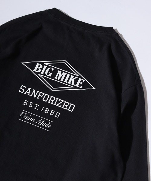 BIG MIKE（ビッグマイク）の「BIG MIKE プリント ロングスリーブTEE（Tシャツ/カットソー・メンズ・ホワイト系その他3/ブラック系その他5/ホワイト系その他5/ブラック系その他2/ホワイト系その他2/ブラック系その他/ホワイト系その他/グリーン/ブラック系その他4/ホワイト系その他4/チャコール/ブラック系その他3/ホワイト系その他6/グレー・XL/L/M）」の11枚目の写真