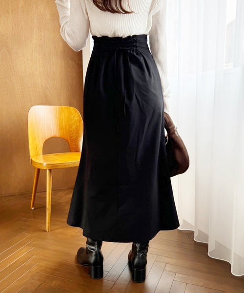 one after another NICE CLAUP(ワンアフターアナザーナイスクラップ)の「レースアップマーメイドスカート(スカート・レディース・レッド系その他/ブラック/ブラウン系その他/アイボリー系・SMALL/MEDIUM)」の8枚目の写真