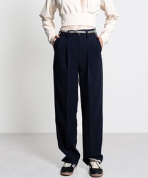 ELOOPS（イーループス）の「【ELOOPS】ミニスカート　センタープレースパンツセット（スラックス）」