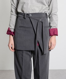 ELOOPS（イーループス）の「【ELOOPS】ミニスカート　センタープレースパンツセット（スラックス）」