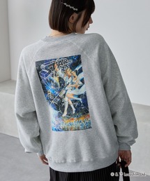 STAR WARS/スターウォーズ 別注 ヴィンテージライクプリント オーバーサイズラグランスウェット