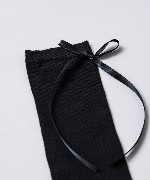 CALIFORNIA OUTFITTERS（カリフォルニア アウトフィッターズ）の「3-8E27 バック リボン シアー フレンチガーリー ソックス（ソックス/靴下・レディース・ホワイト/ライトグレー/グレー/ブラック・ONESIZE）」の10枚目の写真