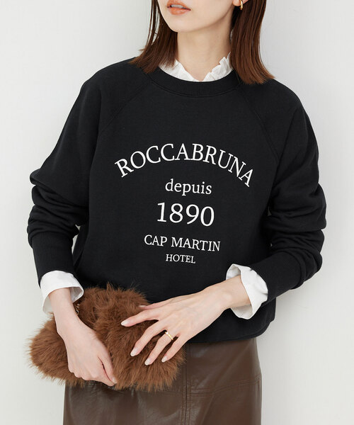 SLOBE IENA（スローブイエナ）の「ROCCABRUNA ロゴスウェット（スウェット・レディース・キャメル/ブラック/チャコールグレー・FREE）」の11枚目の写真