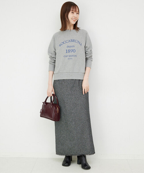 SLOBE IENA（スローブイエナ）の「ROCCABRUNA ロゴスウェット（スウェット・レディース・キャメル/ブラック/チャコールグレー・FREE）」の12枚目の写真