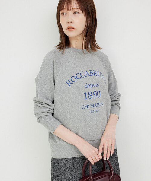 SLOBE IENA（スローブイエナ）の「ROCCABRUNA ロゴスウェット（スウェット・レディース・キャメル/ブラック/チャコールグレー・FREE）」の16枚目の写真