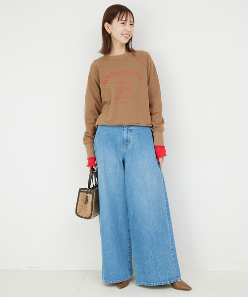 SLOBE IENA（スローブイエナ）の「ROCCABRUNA ロゴスウェット（スウェット・レディース・キャメル/ブラック/チャコールグレー・FREE）」の20枚目の写真