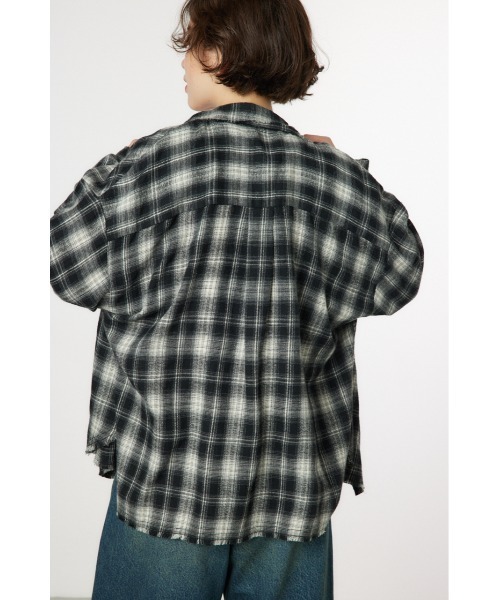 RODEO CROWNS WIDE BOWL(ロデオクラウンズワイドボウル)の「Grunge Check シャツ(シャツ/ブラウス・レディース・ブラック系その他/ブラウン系その他・SMALL/MEDIUM)」の5枚目の写真