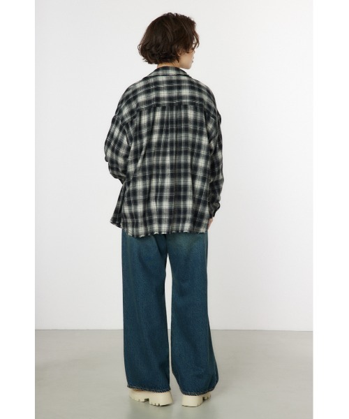 RODEO CROWNS WIDE BOWL(ロデオクラウンズワイドボウル)の「Grunge Check シャツ(シャツ/ブラウス・レディース・ブラック系その他/ブラウン系その他・SMALL/MEDIUM)」の7枚目の写真