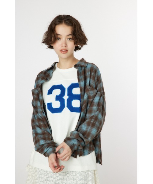 RODEO CROWNS WIDE BOWL(ロデオクラウンズワイドボウル)の「Grunge Check シャツ(シャツ/ブラウス・レディース・ブラック系その他/ブラウン系その他・SMALL/MEDIUM)」の8枚目の写真