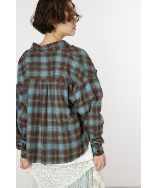 RODEO CROWNS WIDE BOWL(ロデオクラウンズワイドボウル)の「Grunge Check シャツ(シャツ/ブラウス・レディース・ブラック系その他/ブラウン系その他・SMALL/MEDIUM)」の11枚目の写真