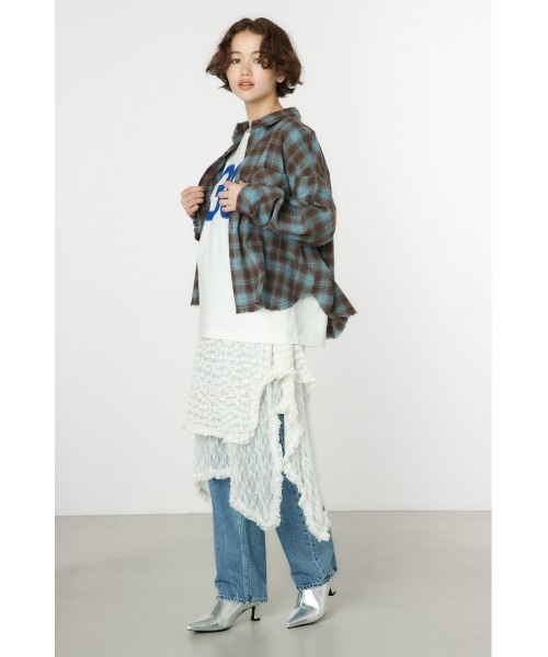 RODEO CROWNS WIDE BOWL(ロデオクラウンズワイドボウル)の「Grunge Check シャツ(シャツ/ブラウス・レディース・ブラック系その他/ブラウン系その他・SMALL/MEDIUM)」の12枚目の写真