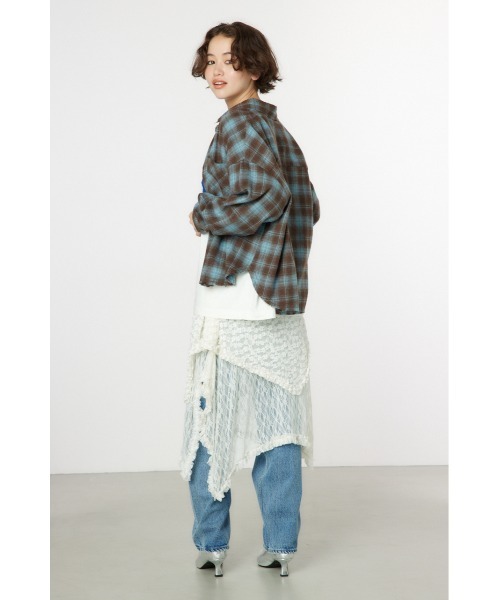 RODEO CROWNS WIDE BOWL(ロデオクラウンズワイドボウル)の「Grunge Check シャツ(シャツ/ブラウス・レディース・ブラック系その他/ブラウン系その他・SMALL/MEDIUM)」の13枚目の写真