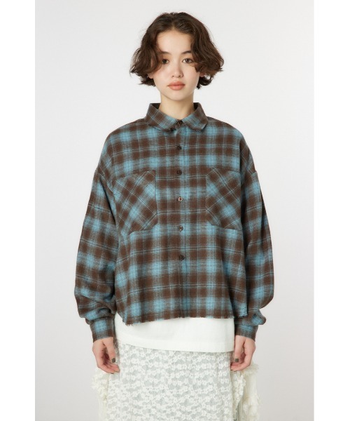 RODEO CROWNS WIDE BOWL(ロデオクラウンズワイドボウル)の「Grunge Check シャツ(シャツ/ブラウス・レディース・ブラック系その他/ブラウン系その他・SMALL/MEDIUM)」の14枚目の写真