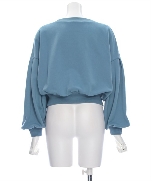 clear（クリア）の「ロゴ刺繍袖ボリュームデザインスウェット [スタイルアップ シンプル ふんわり]≪2024AW新作≫（スウェット・レディース・オフホワイト/チャコールグレー/ブルーグレー・F）」の13枚目の写真