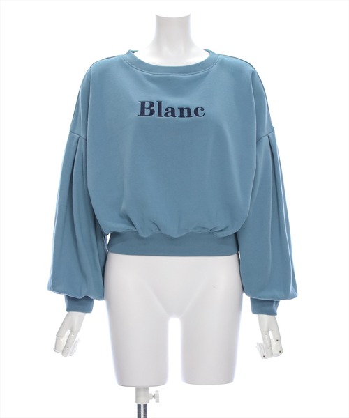 clear（クリア）の「ロゴ刺繍袖ボリュームデザインスウェット [スタイルアップ シンプル ふんわり]≪2024AW新作≫（スウェット・レディース・オフホワイト/チャコールグレー/ブルーグレー・F）」の21枚目の写真