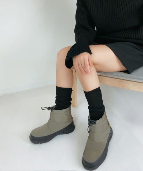 Sugar Sugar(シュガーシュガー)の「スノーブーツ 撥水 生活防水設計 超軽量 レイン【SUGAR SUGARシュガーシュガー】(ブーツ・レディース・カーキ/ブラック・S/M/L/LL)」の1枚目の写真