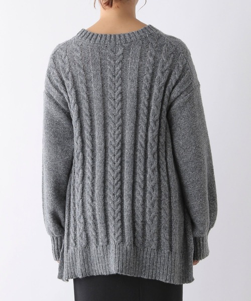 LEPSIM(レプシィム)の「【産前・産後対応】マタニティ/刺繍ケーブルプルオーバー 149943(マタニティウェア/グッズ・レディース・ベージュ/オレンジ/チャコールグレー/ライトブルー・FREE)」の21枚目の写真